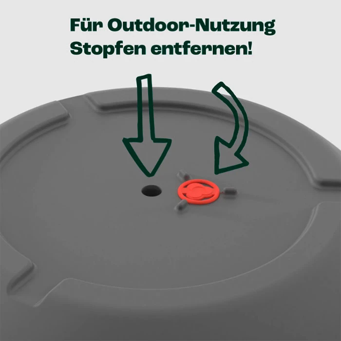 Pflanz- und Pflegeanleitung für heller podd, dem selbstbewässernden Pflanzkübel mit Wasserreservoir - Vorbereitung