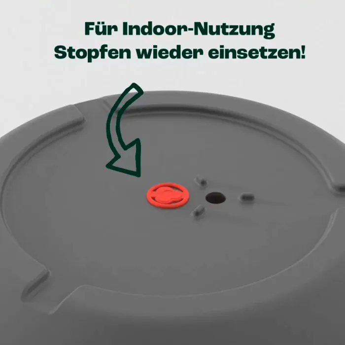 Pflanz- und Pflegeanleitung für heller podd, dem selbstbewässernden Pflanzkübel mit Wasserreservoir - Überwintern in Innenräumen