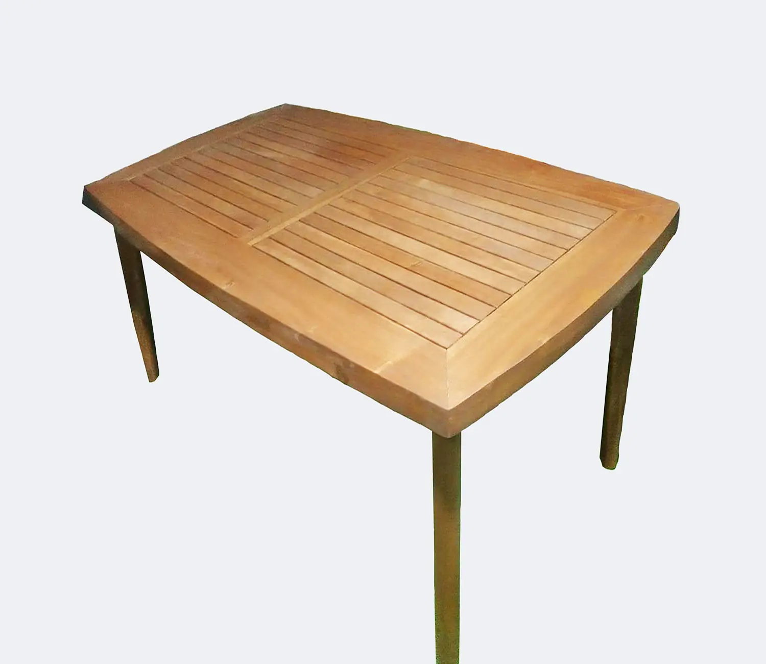 Esstisch Albertstadt mit 180 Zentimeter Länge und 90 Zentimeter Breite aus Akazienholz in der Farbe Braun