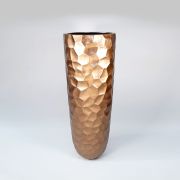 heller Vase HLO-026A/12DB - Edle handlackierte Vase in der Farbe Gold aus Polyuresin mit einer Höhe von 120 Zentimetern und Durchmesser 41 Zentimetern