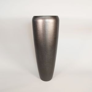 heller Vase PMT-092B/1 - Edle handlackierte Vase in der Farbe Gold aus Polyuresin mit einer Höhe von 97 Zentimetern und Durchmesser 34 Zentimetern