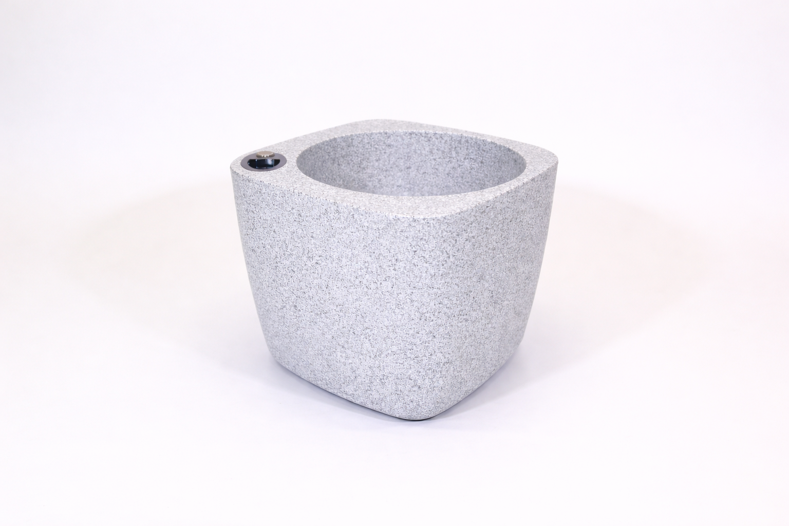 Selbstbewässerndes Pflanzgefäß „podd LOCKWITZ“ in der Farbe Granit