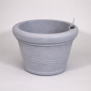 Selbstbewässerndes Pflanzgefäß “podd WEIßERITZ” in der Farbe Zink